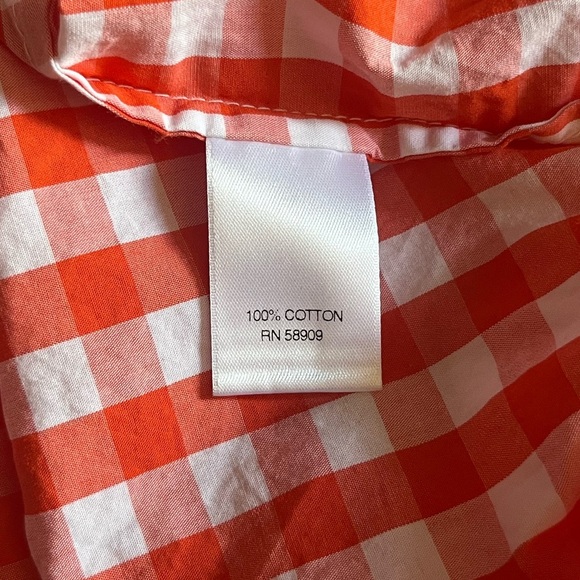 Daniel Cremieux Red and White Checkered Shirt - Picture 6 of 7